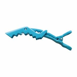 1 Blue Alligator Hair or Wig Clip